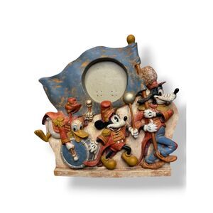 Vintage Charpente‎ Disney 3D Picture Frame Resin Donald Duck Mickey Goofy